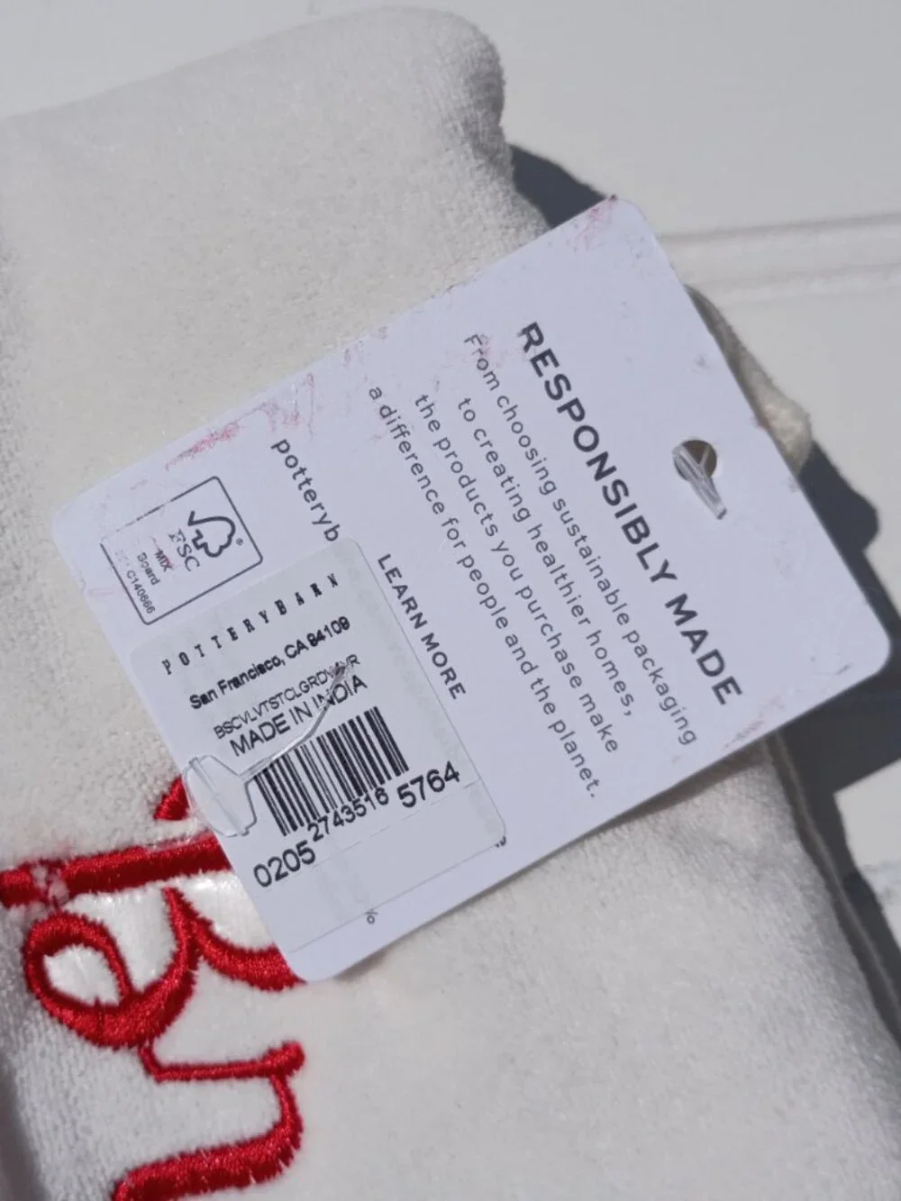 NWT Pottery Barn Christmas Stocking BRADYN Monogram Red and White Velvet Classic